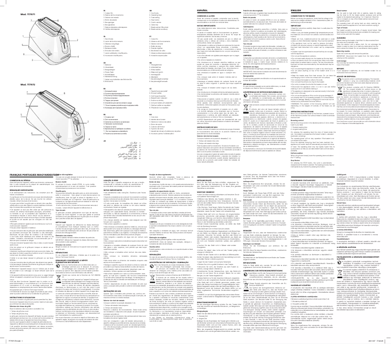 Imagen de la primera página del manual del dispositivo TT7971