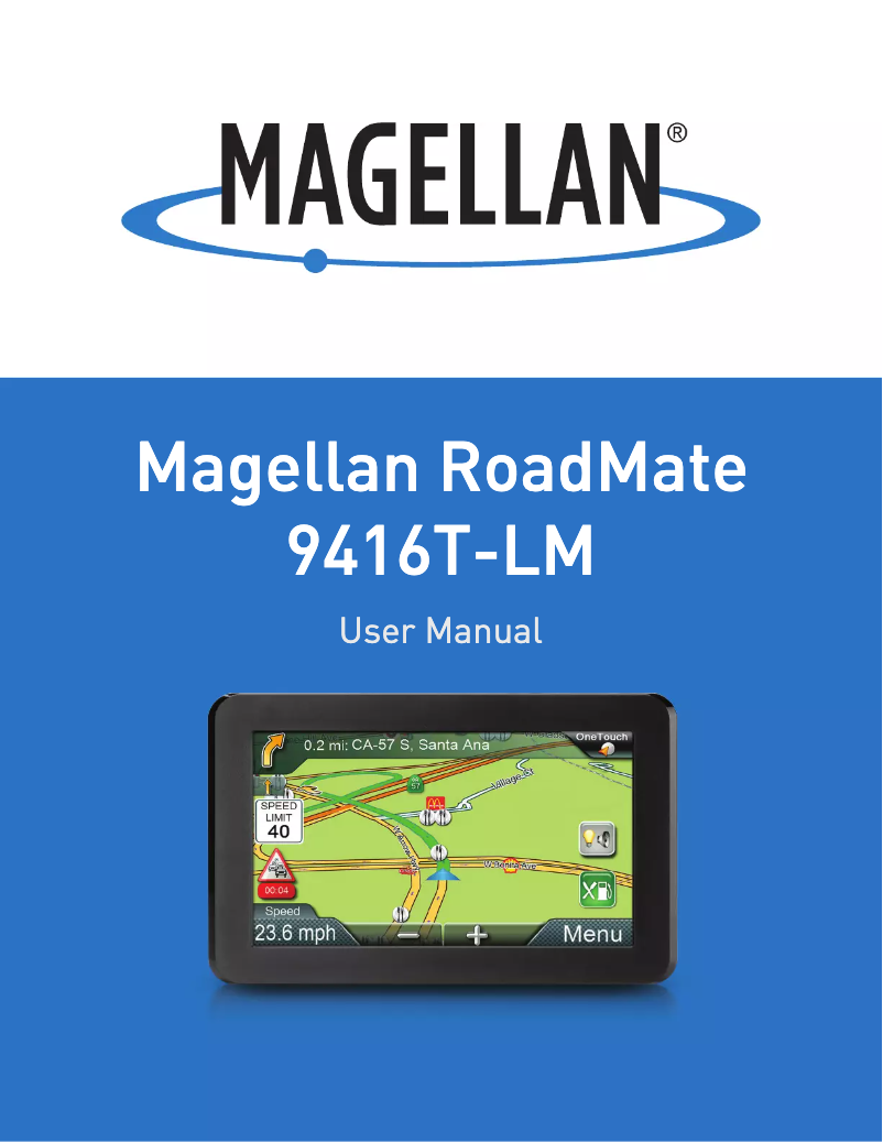 Página 1 del manual Manual de usuario Magellan RoadMate 9416T-LM