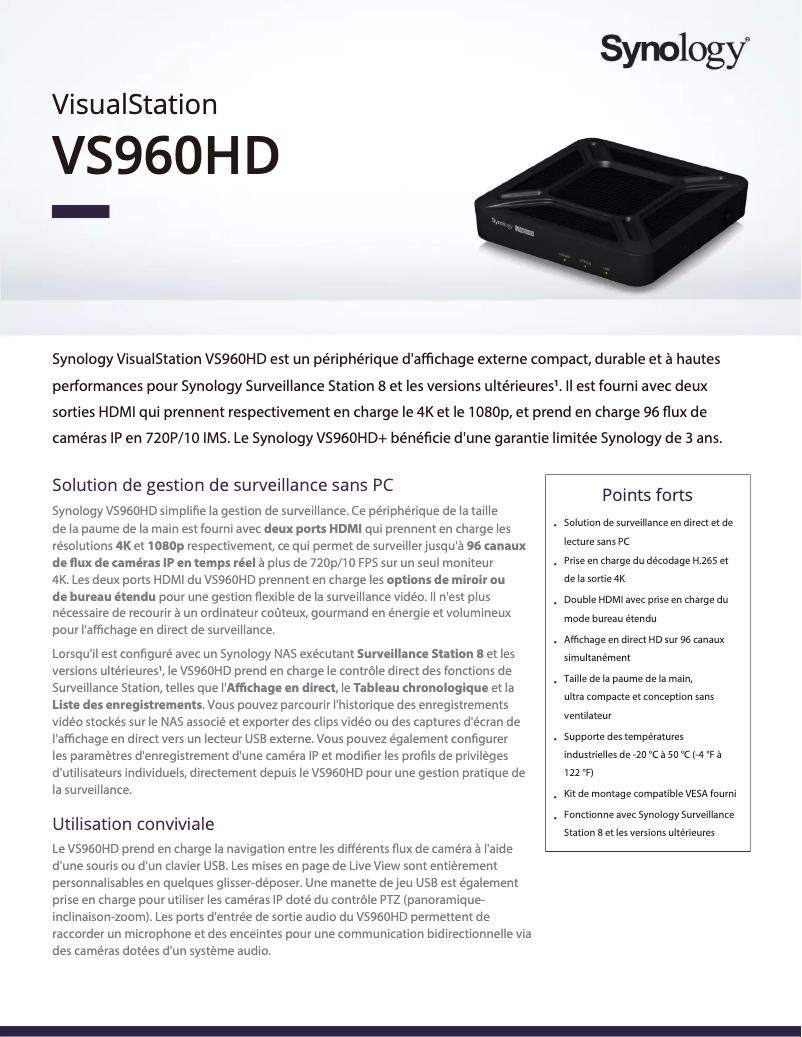 Imagen de la primera página del manual del dispositivo VS960HD