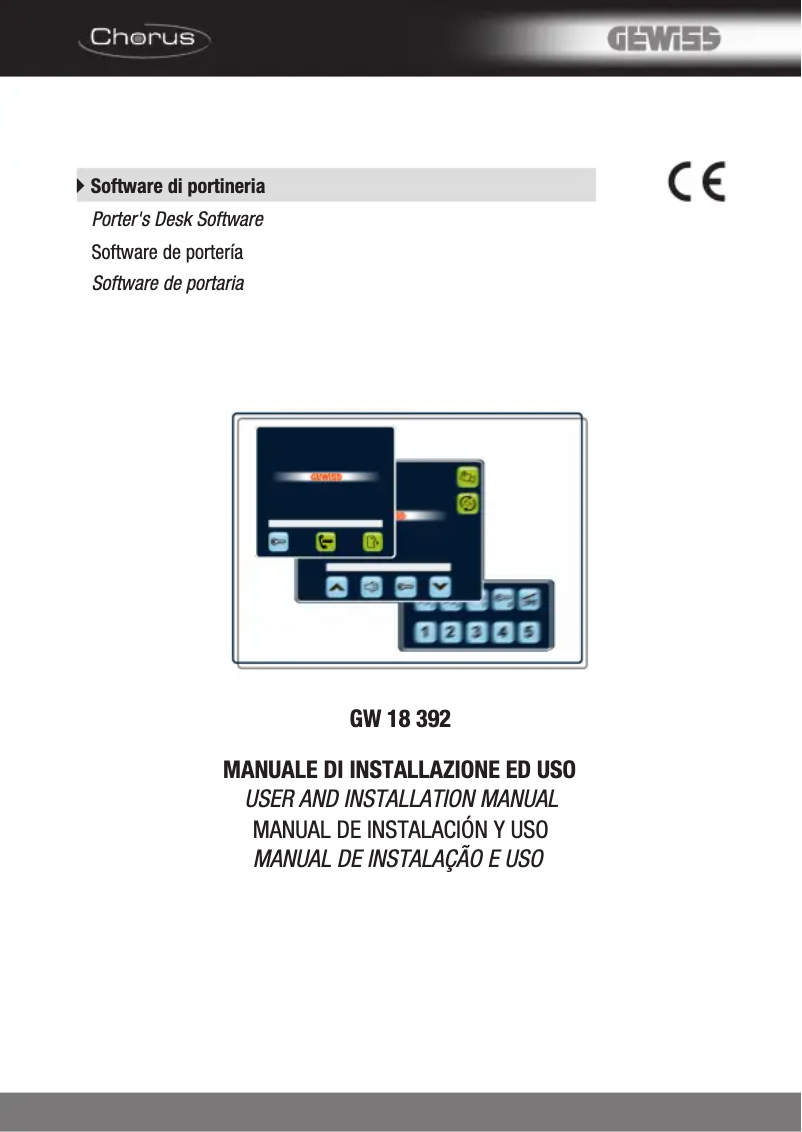 Página 1 del manual Manual de usuario Gewiss GW18392