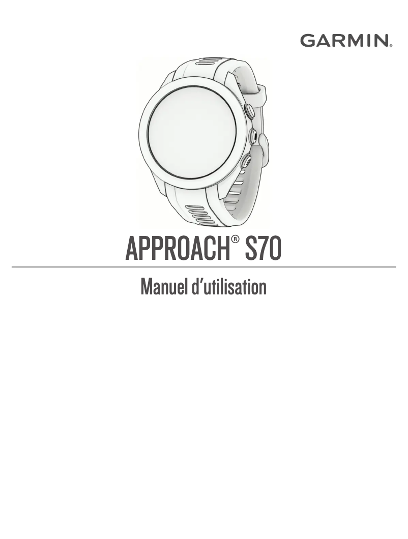 Imagen de la primera página del manual del dispositivo Approach S70