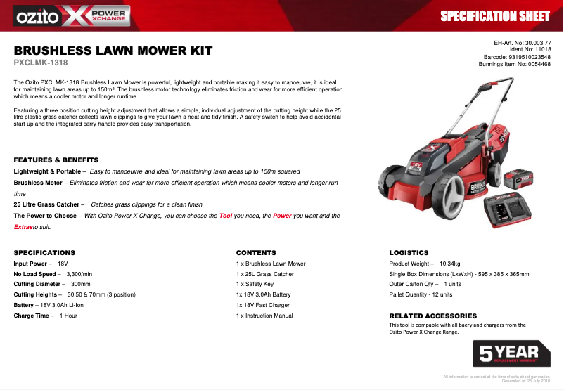 Imagen de la primera página del manual del dispositivo PXCLMK-1318