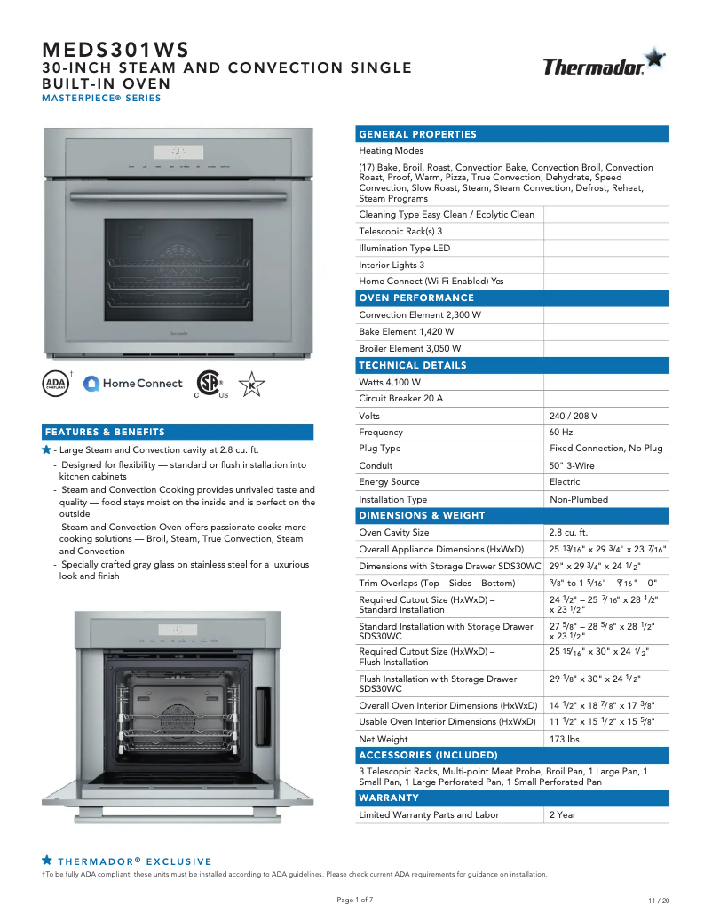 Imagen de la primera página del manual del dispositivo Masterpiece MEDS301WS