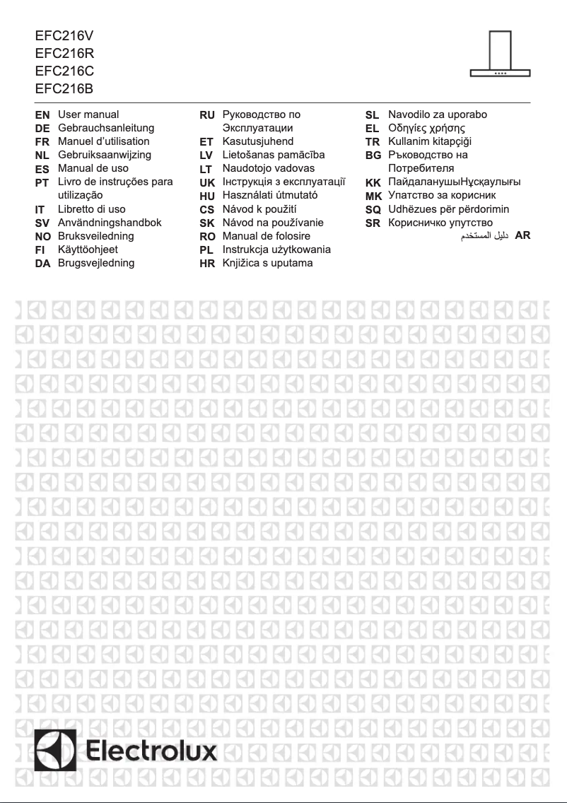Página 1 del manual Manual de usuario Electrolux EFC216V