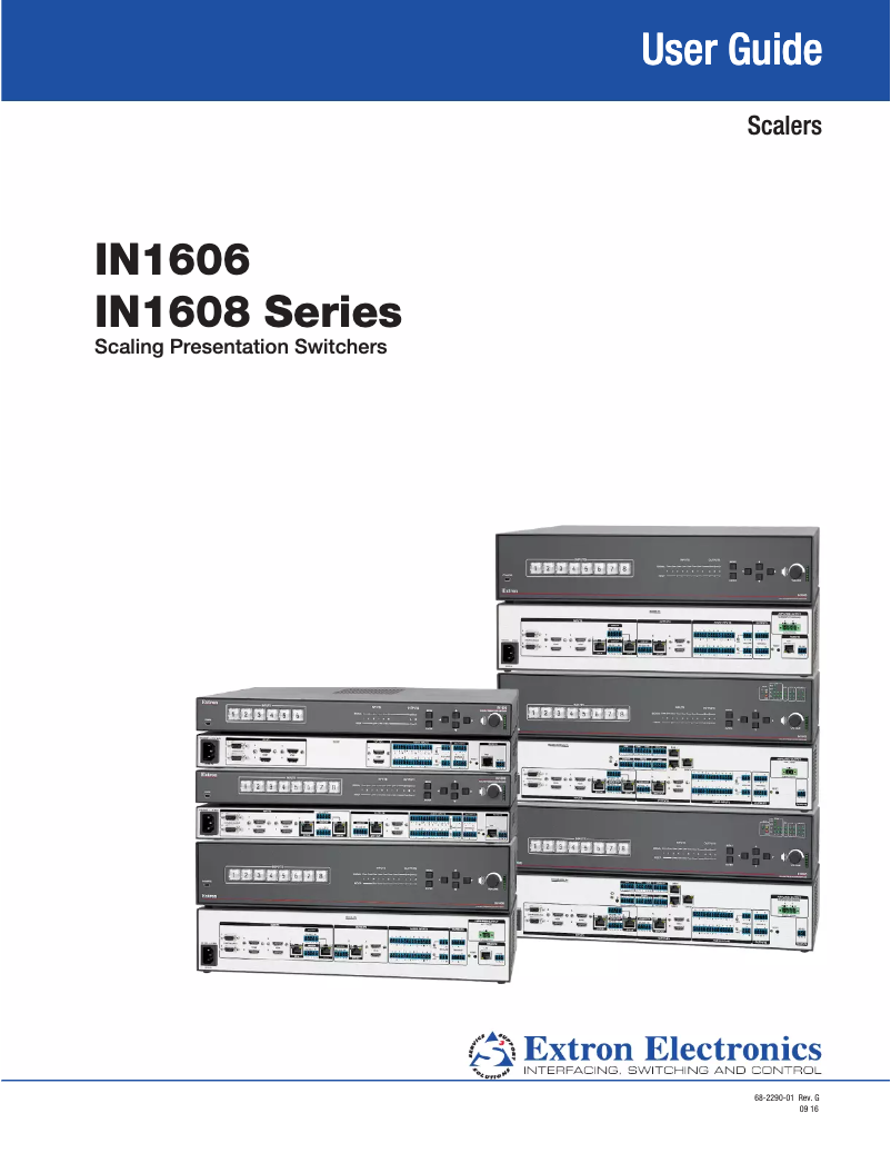 Página 1 del manual Manual de usuario Extron IN1608 IPCP SA