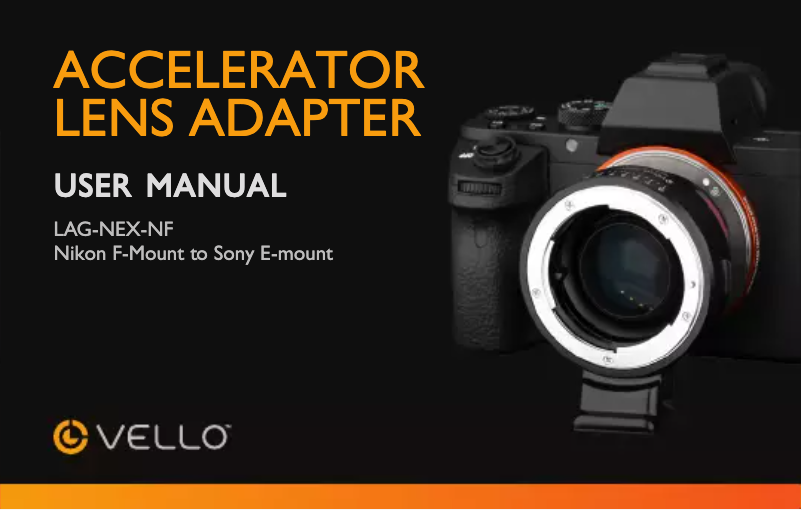 Página 1 del manual Manual de usuario Vello LAG-NEX-NF