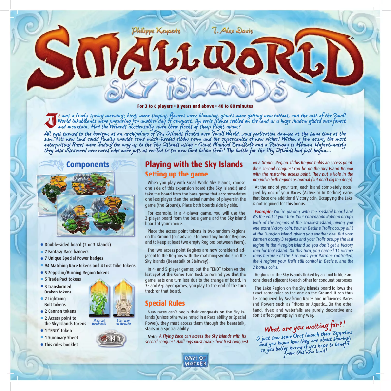 Imagen de la primera página del manual del dispositivo Small World