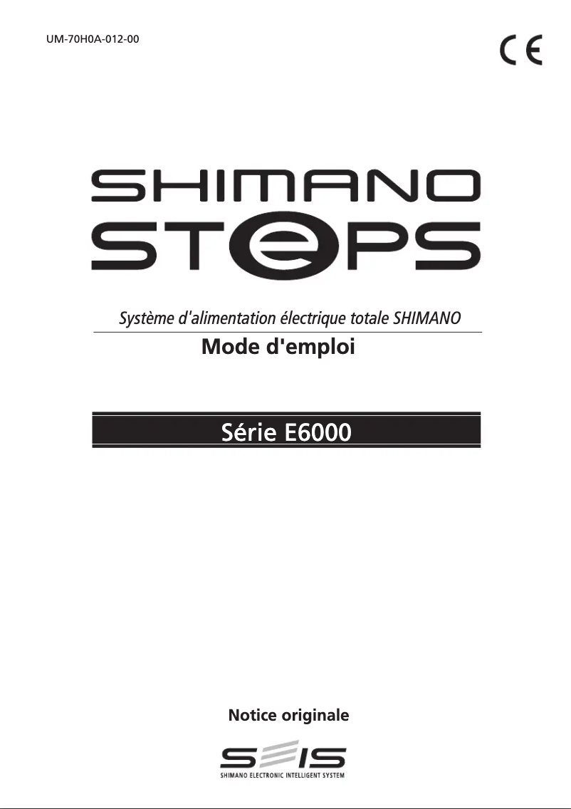 Página nº 1 - Manual de usuario Shimano SM-DUE60-45A