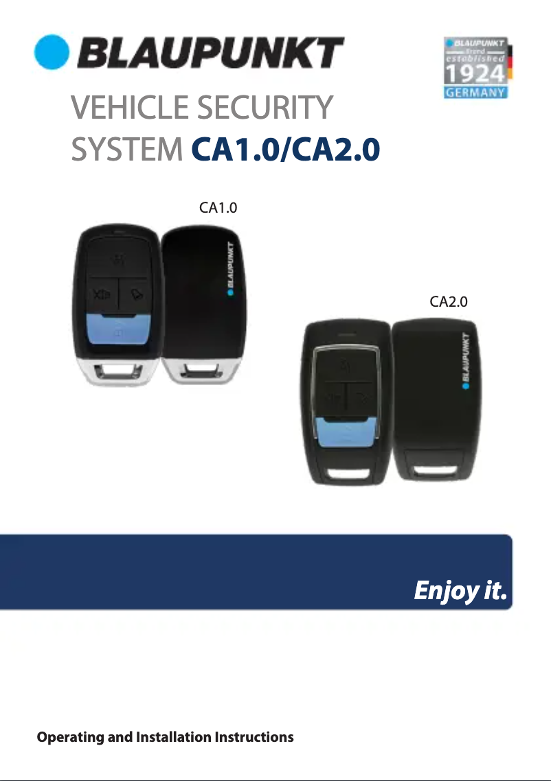 Página 1 del manual Manual de usuario Blaupunkt E01