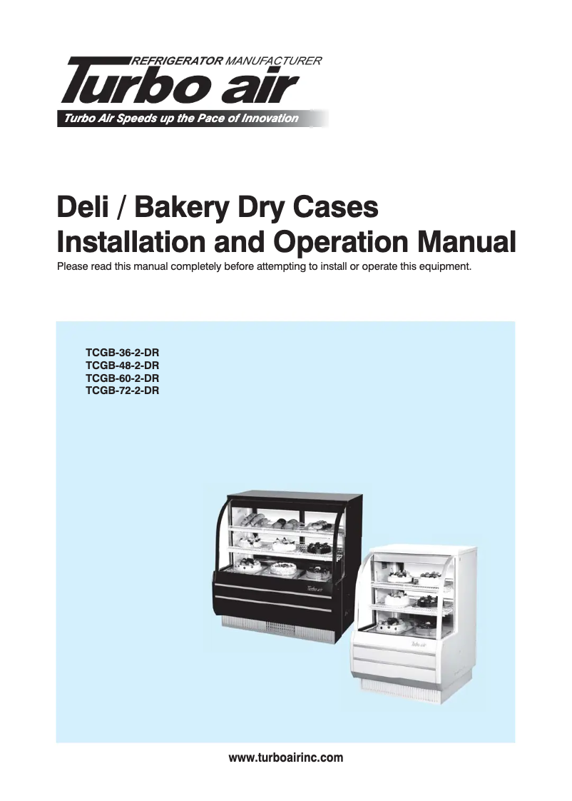 Imagen de la primera página del manual del dispositivo TCGB-36DR-W