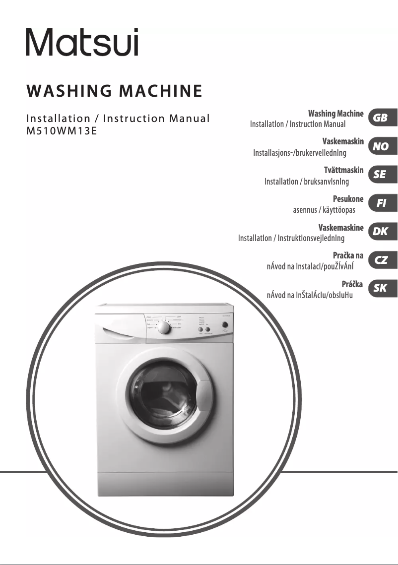 Página nº 1 - Manual de usuario Matsui M510WM13E