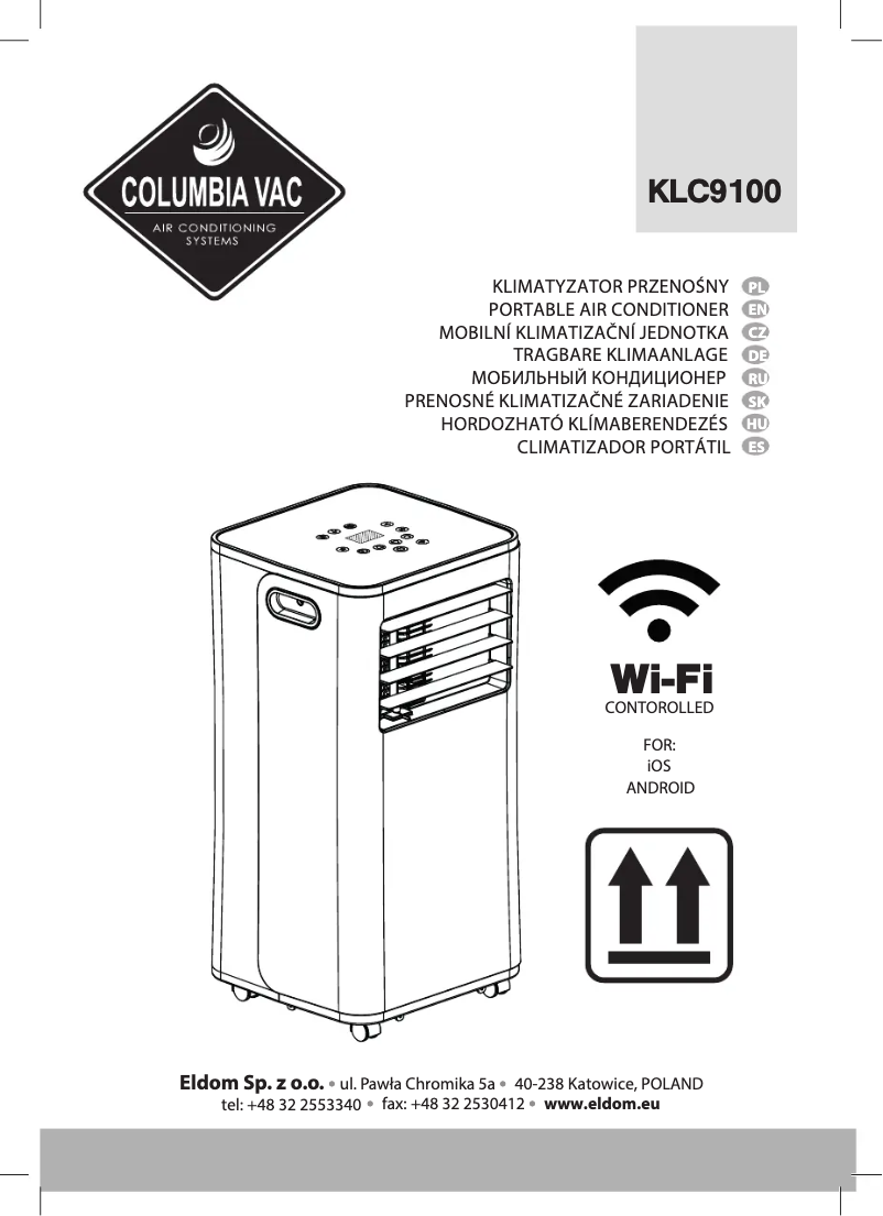 Página 1 del manual Manual de usuario Eldom ColumbiaVac KLC9100