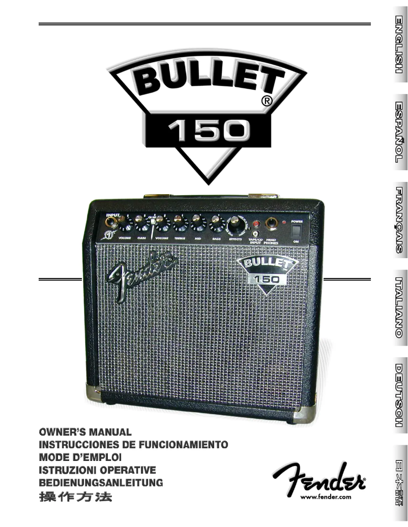 Imagen de la primera página del manual del dispositivo Bullet 150
