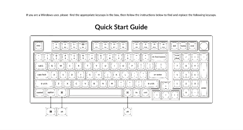 Página nº 1 - Guía de inicio rápido Keychron Q5
