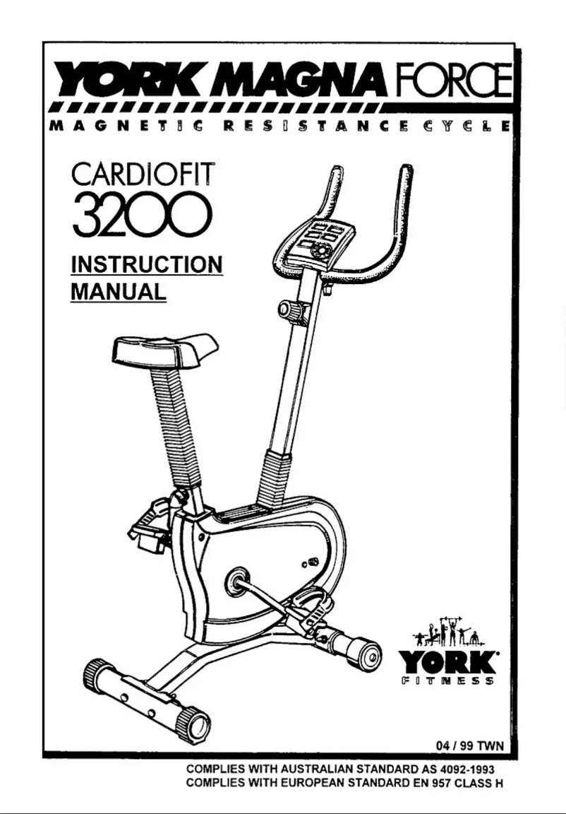 Imagen de la primera página del manual del dispositivo Cardiofit 3200