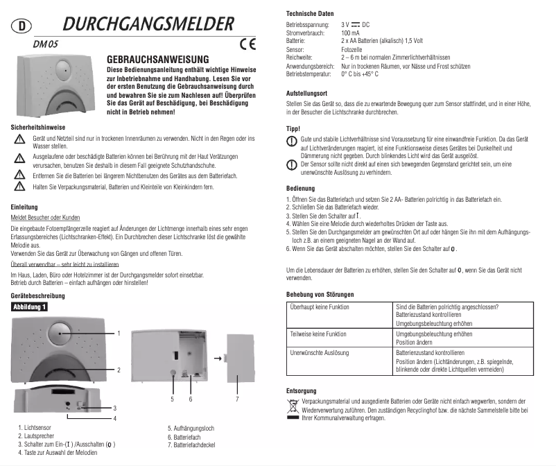 Página nº 1 - Manual de usuario Pentatech DM05