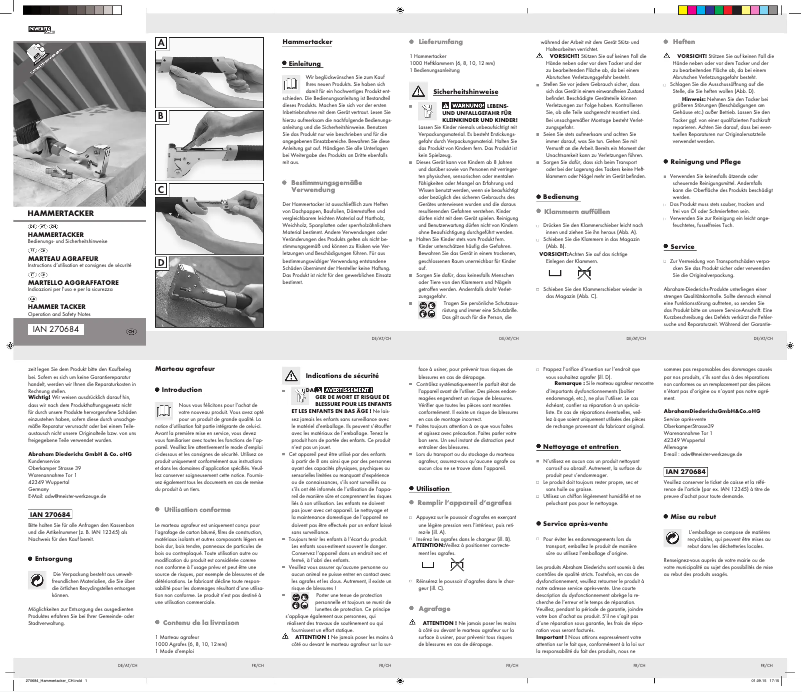 Página nº 1 - Manual de usuario Powerfix IAN 270684