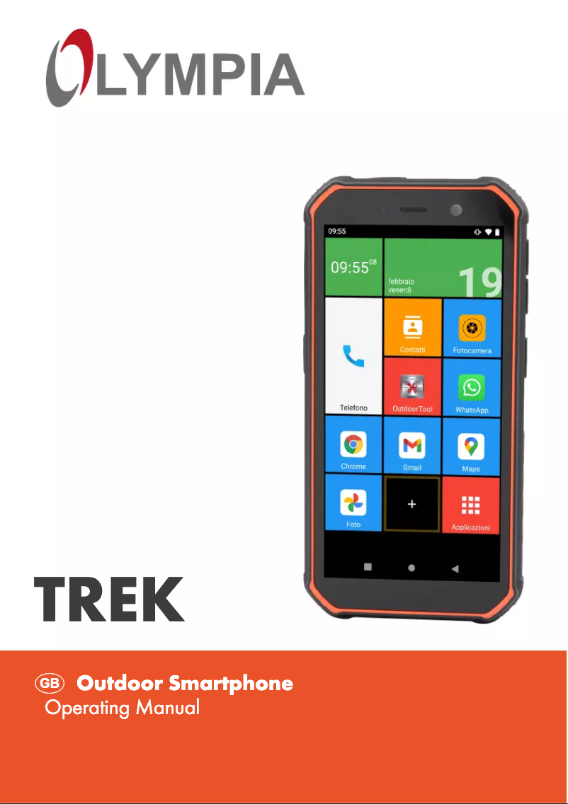 Imagen de la primera página del manual del dispositivo TREK