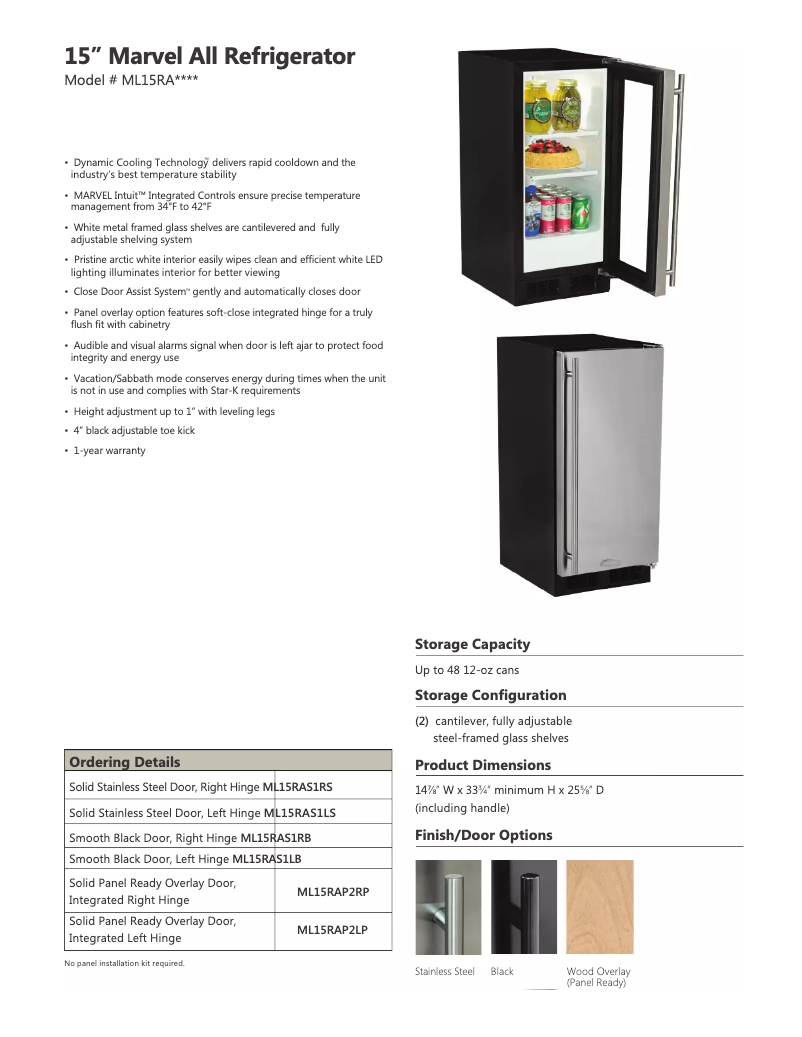 Imagen de la primera página del manual del dispositivo ML15RAP2LP