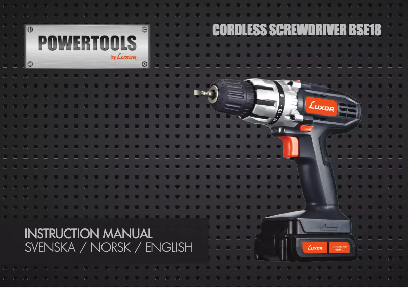 Imagen de la primera página del manual del dispositivo BSE18