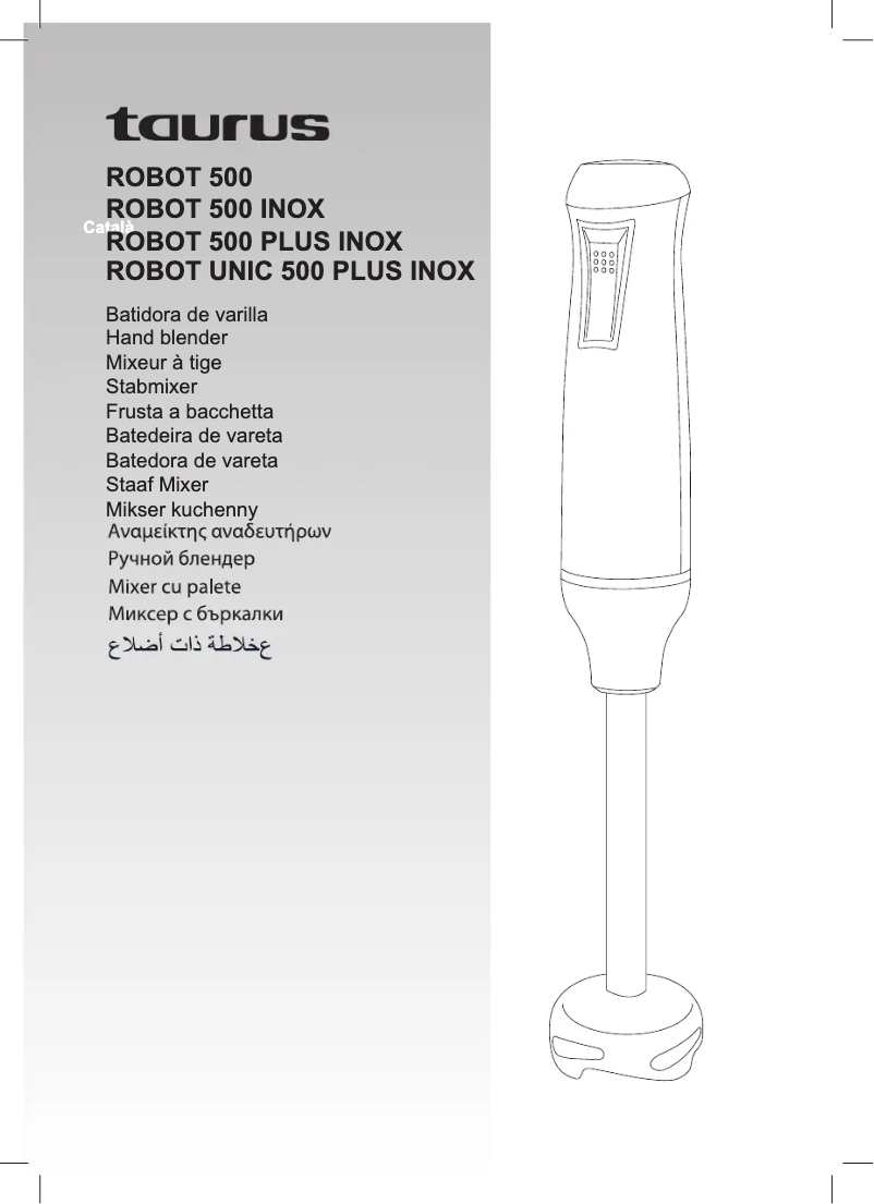 Imagen de la primera página del manual del dispositivo Robot 500 Plus Inox