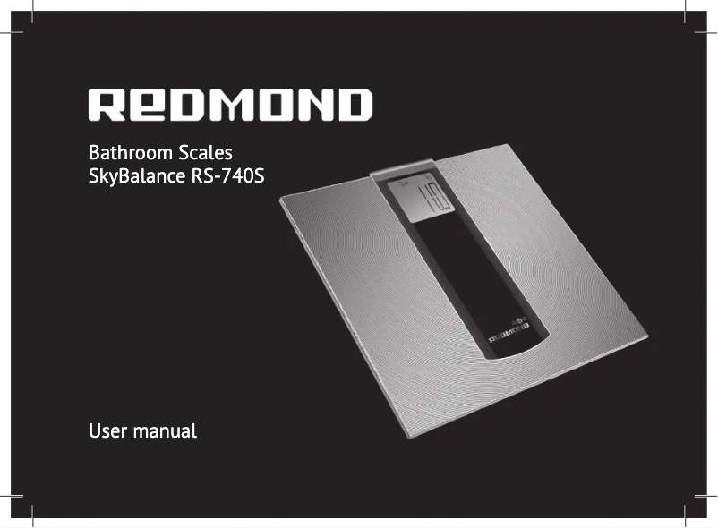Imagen de la primera página del manual del dispositivo SkyBalance RS-740S