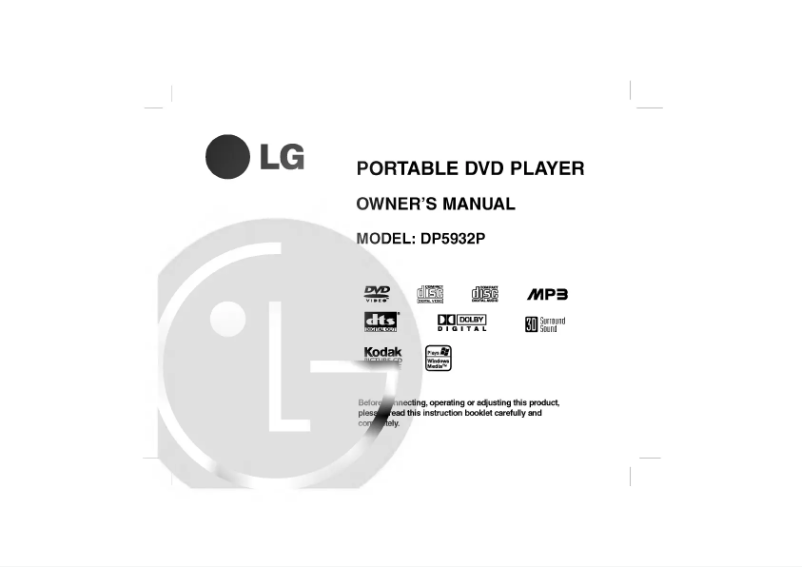 Imagen de la primera página del manual del dispositivo DP5932P