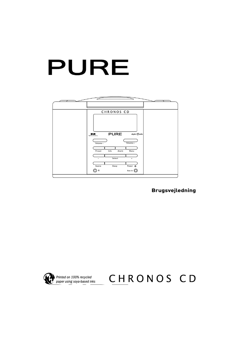 Imagen de la primera página del manual del dispositivo Chronos CD