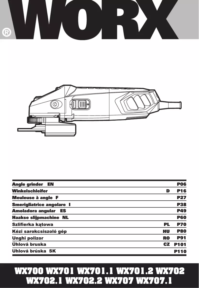 Imagen de la primera página del manual del dispositivo WX701.2