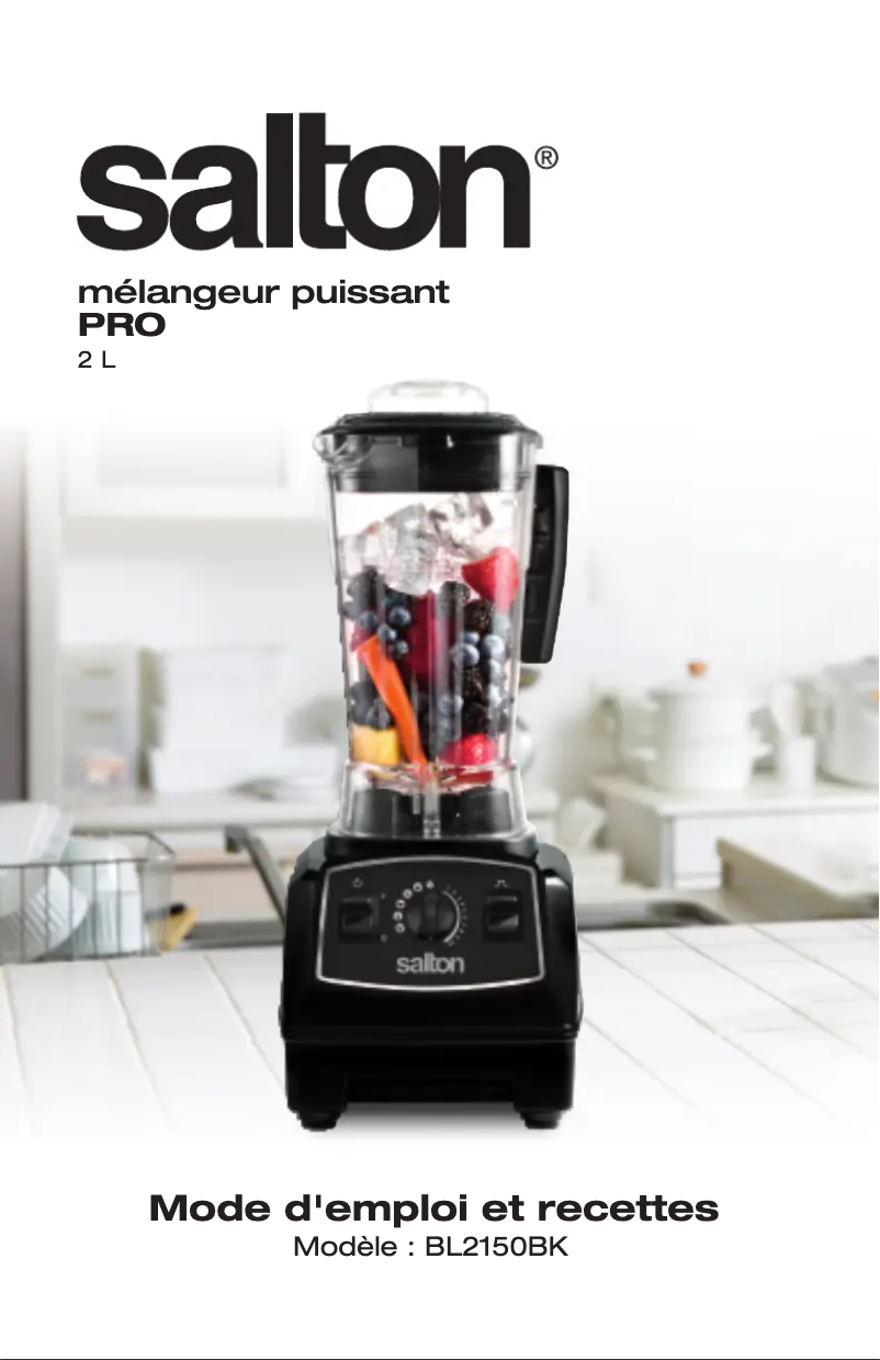 Página 1 del manual Manual de usuario Salton BL2150BK