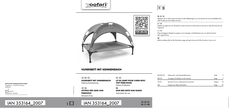 Imagen de la primera página del manual del dispositivo IAN 353164