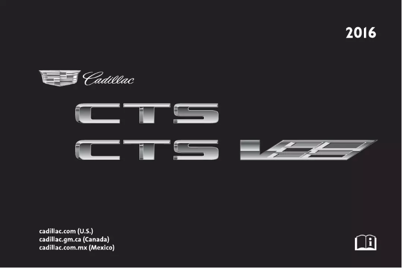 Página 1 del manual Manual de usuario Cadillac CTS (2016)