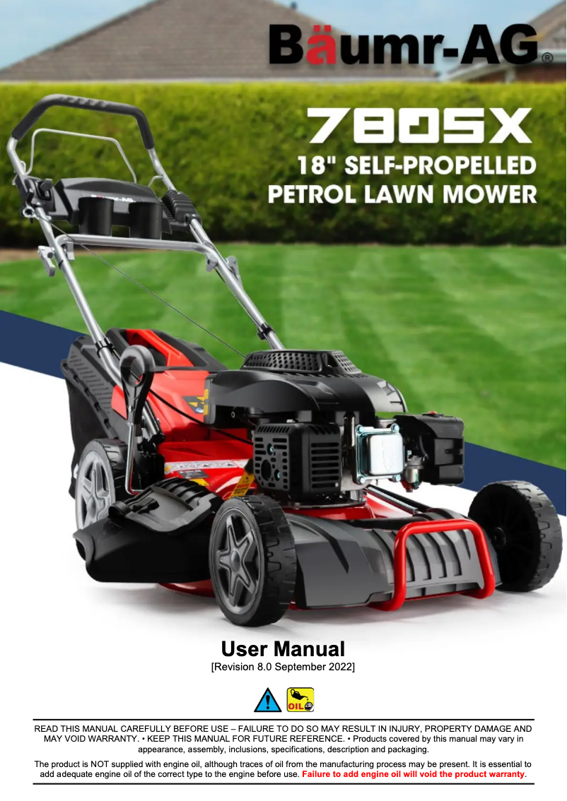 Página nº 1 - Manual de usuario Baumr-AG 780SX