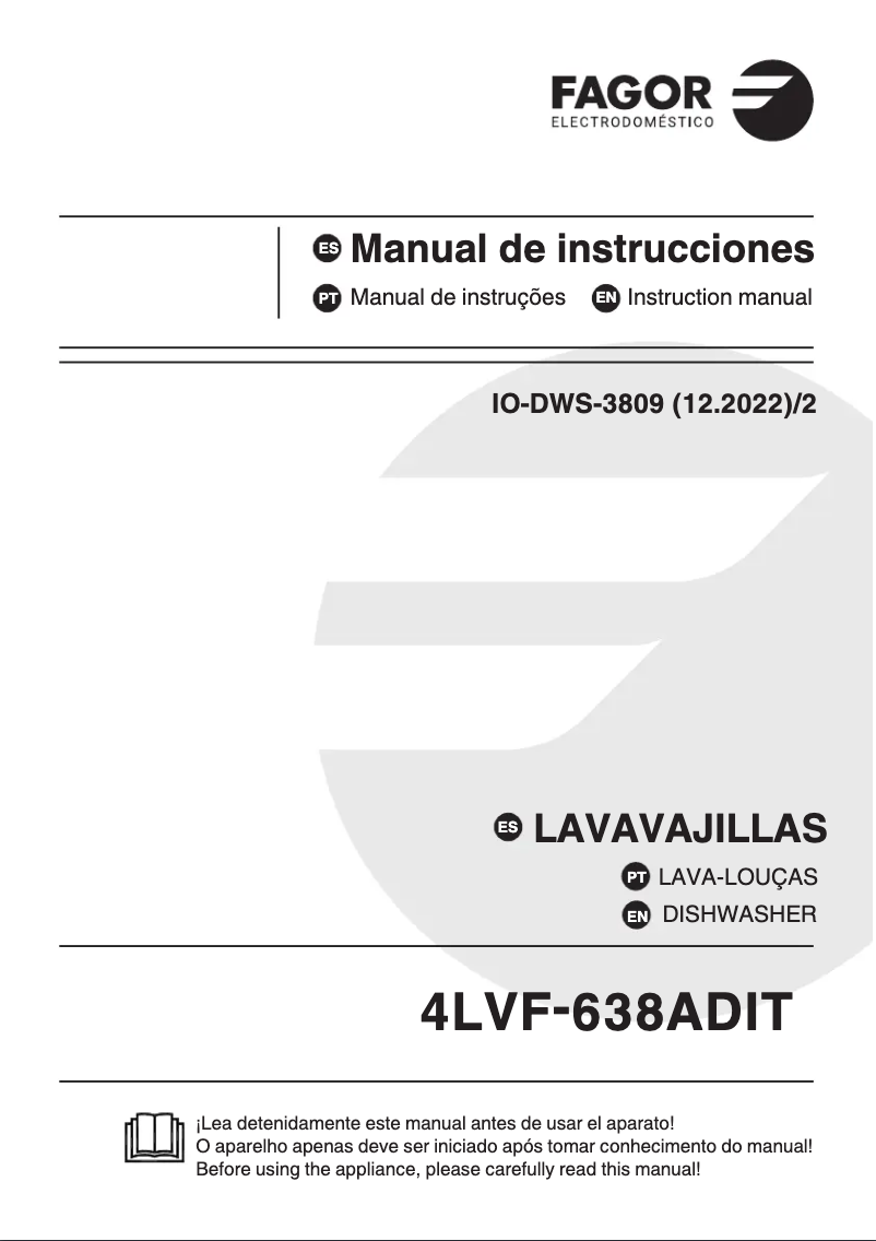 Página 1 del manual Manual de usuario Fagor 4LVF-638ADIT