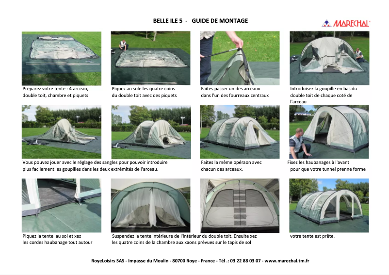 Imagen de la primera página del manual del dispositivo Belle Ile 5