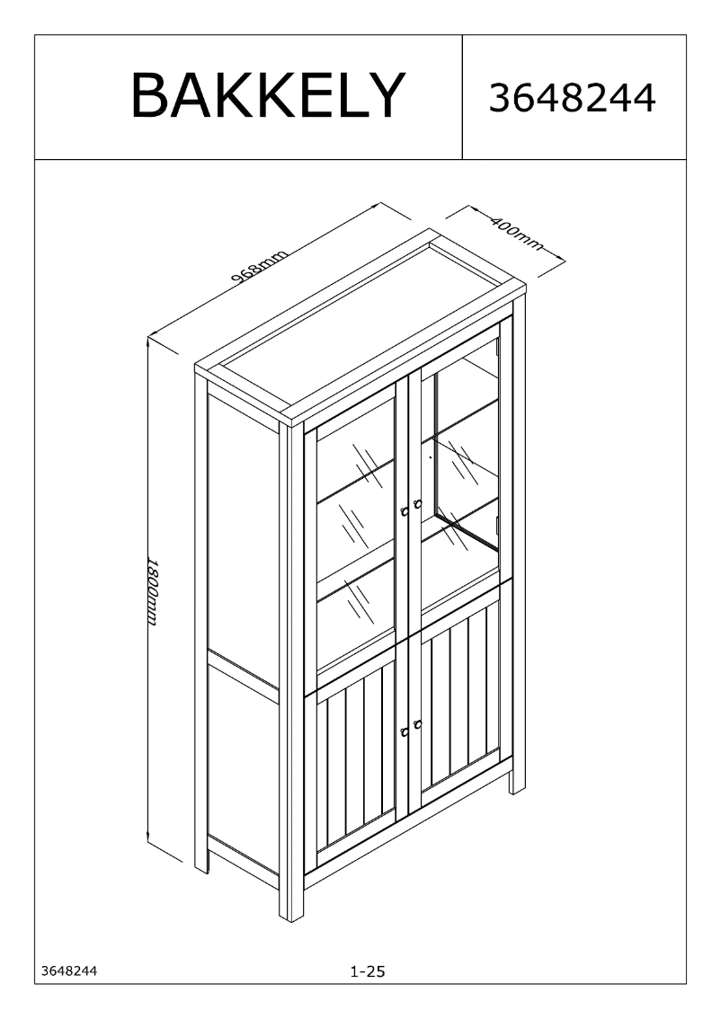 Imagen de la primera página del manual del dispositivo Bakkely (90x180)