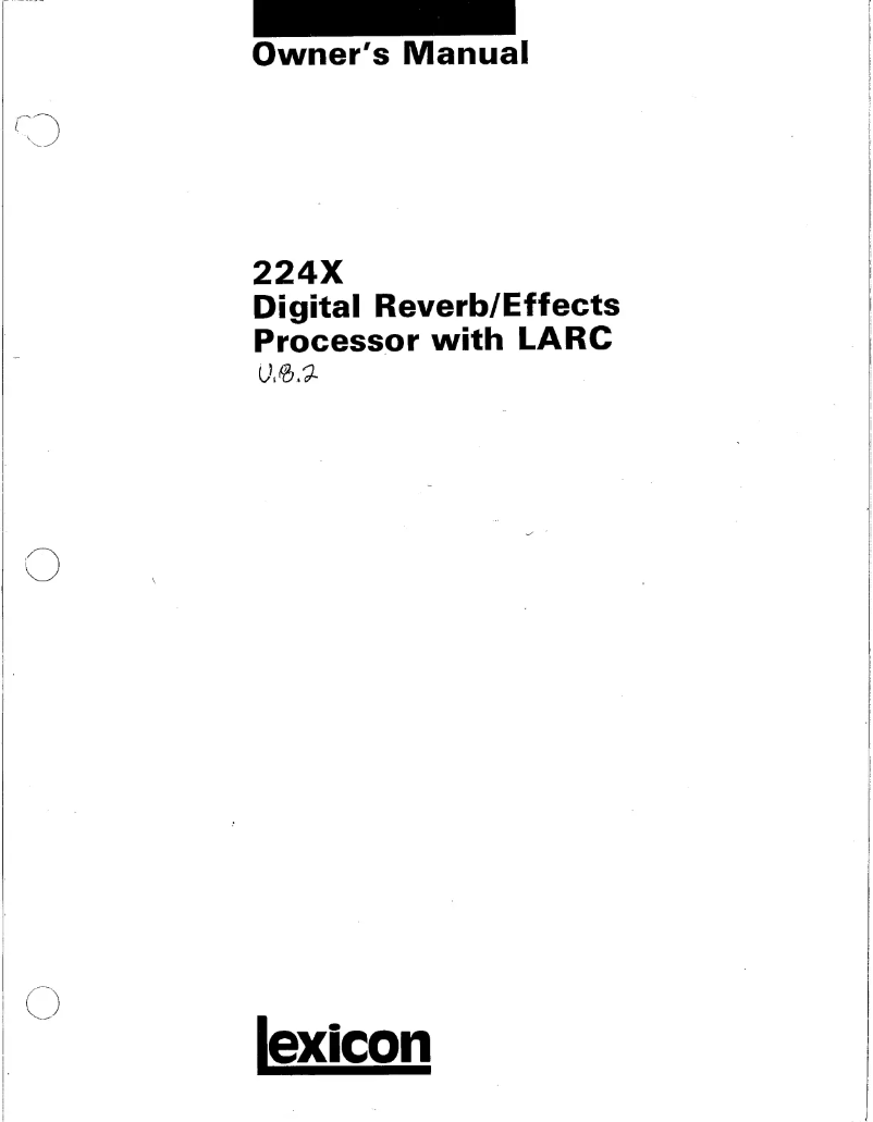 Imagen de la primera página del manual del dispositivo M224XL