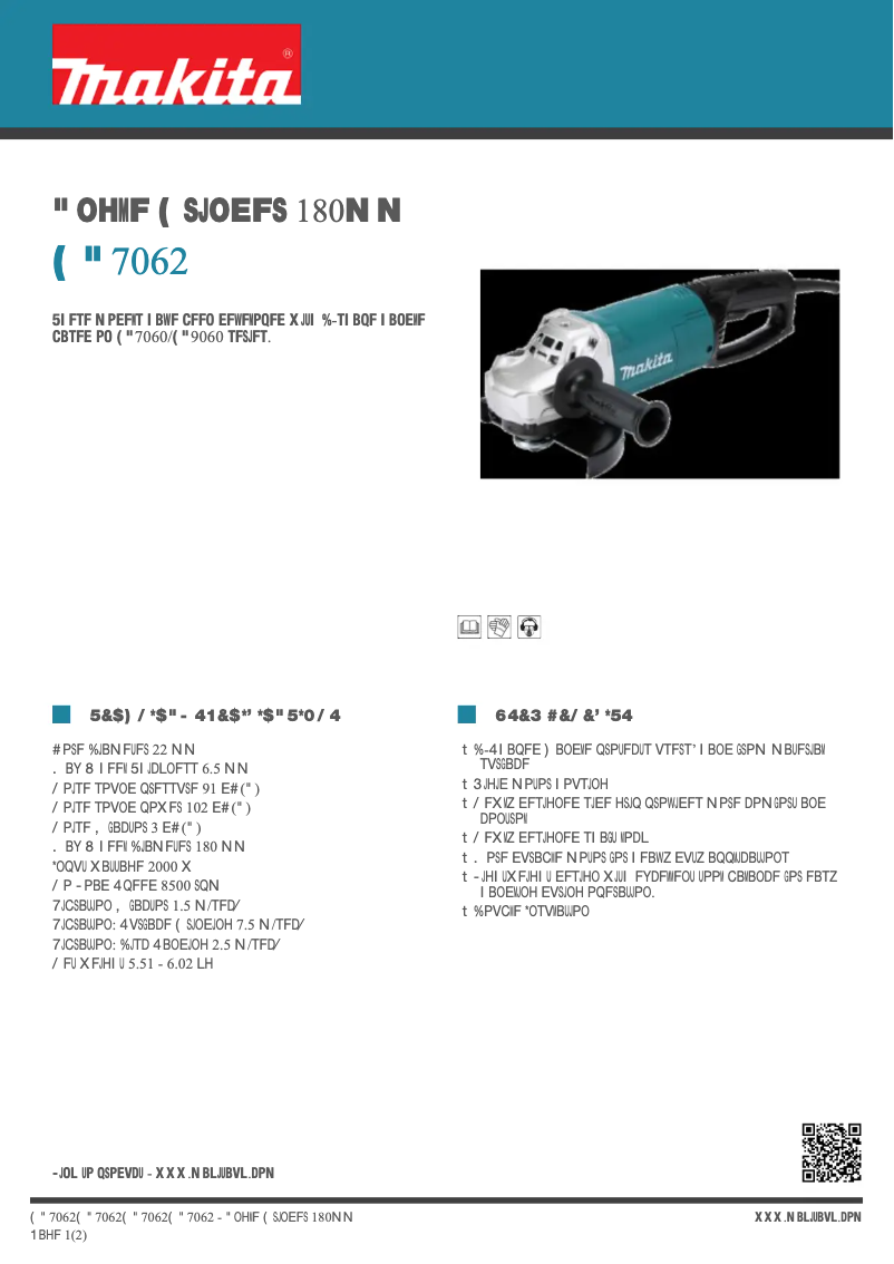 Imagen de la primera página del manual del dispositivo GA7062