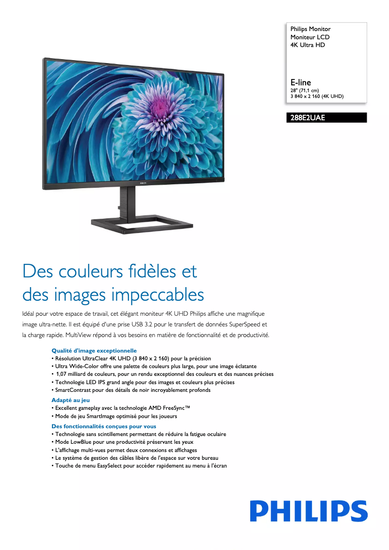 Imagen de la primera página del manual del dispositivo 288E2UAE