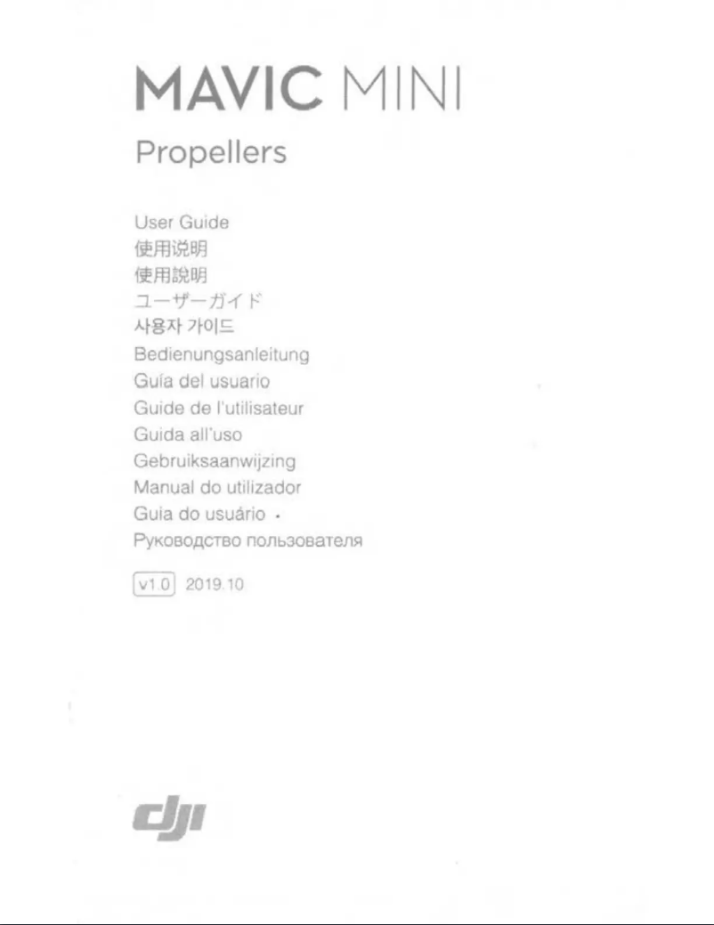 Imagen de la primera página del manual del dispositivo Mavic Mini Propellers