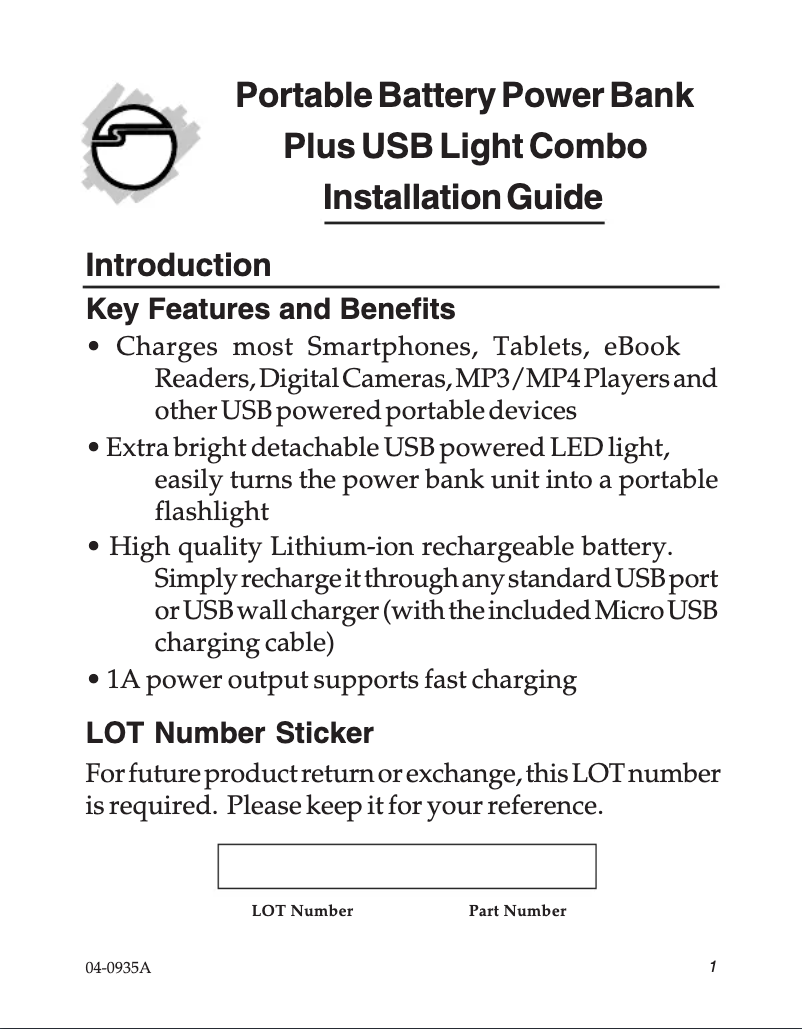 Página 1 del manual Manual de usuario Siig CE-CH0B12-S1