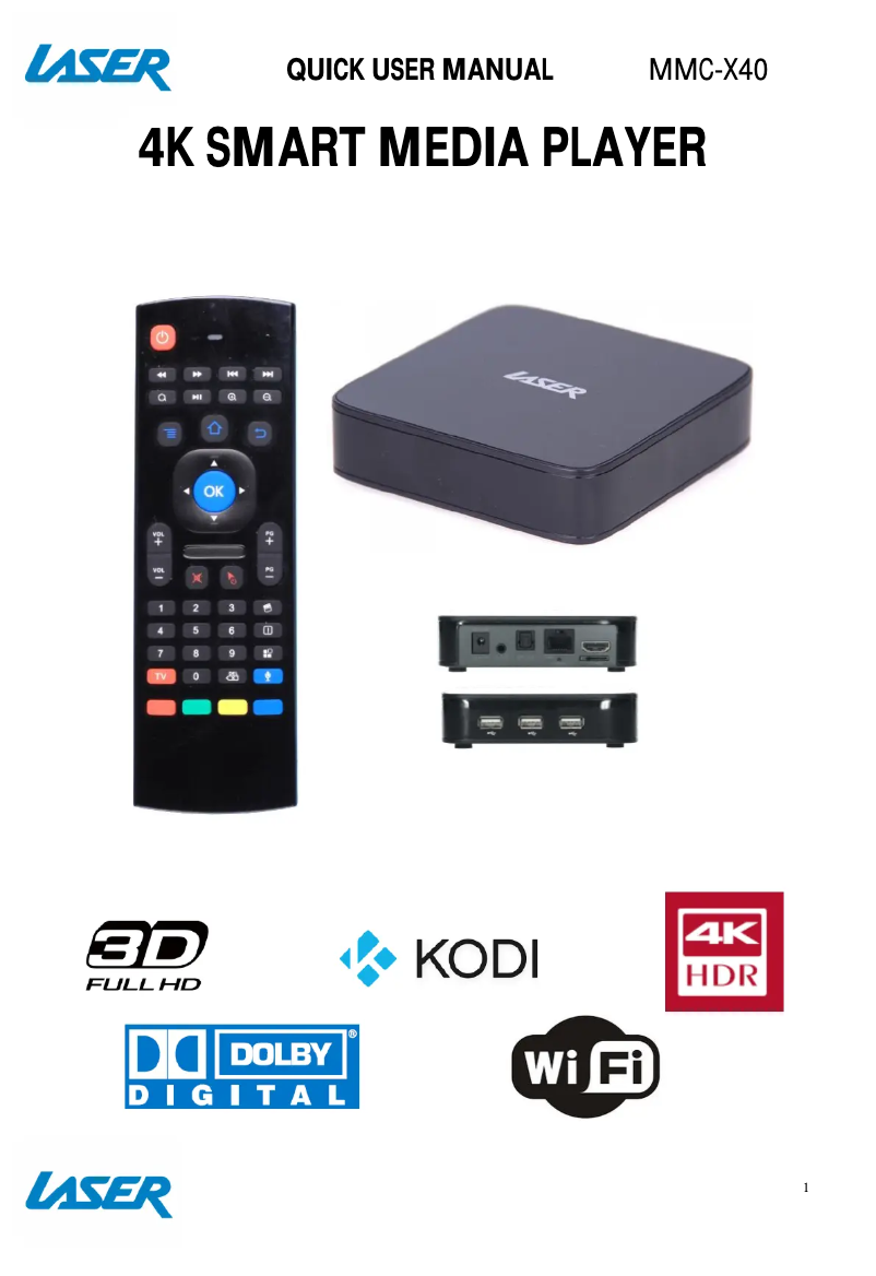 Imagen de la primera página del manual del dispositivo MMC-X40