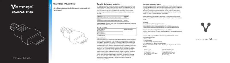 Imagen de la primera página del manual del dispositivo CAB-109