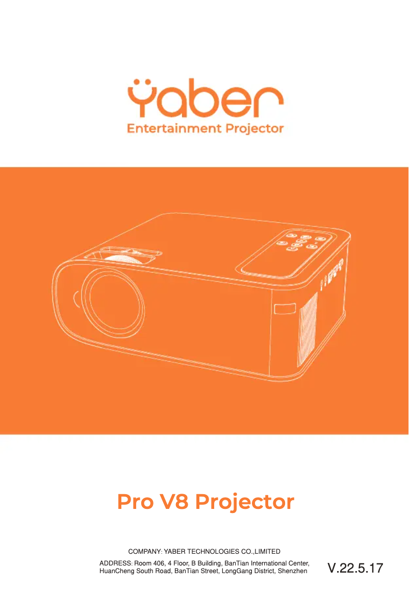 Imagen de la primera página del manual del dispositivo Pro V8