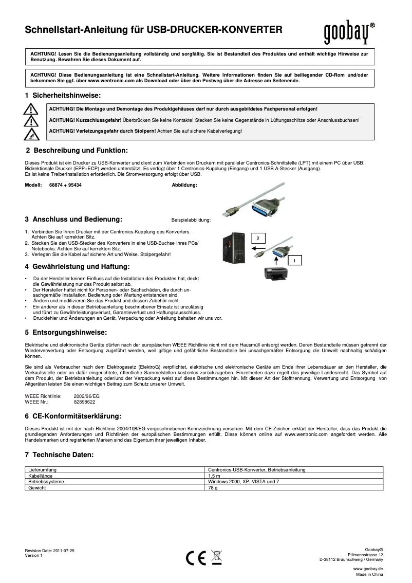Imagen de la primera página del manual del dispositivo 68874