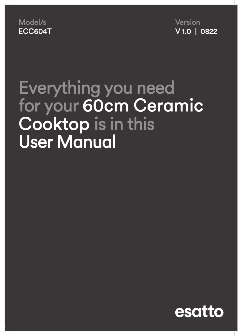 Imagen de la primera página del manual del dispositivo ECC604T