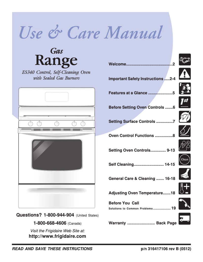 Imagen de la primera página del manual del dispositivo GLGF386DB