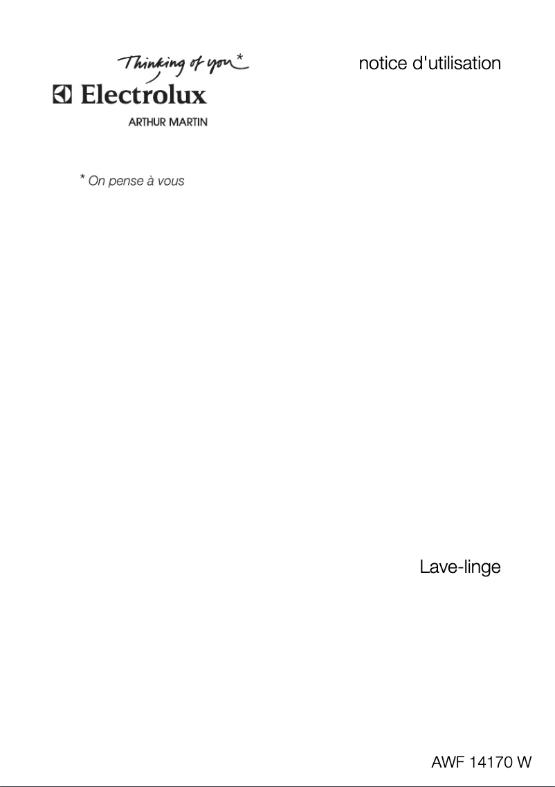 Imagen de la primera página del manual del dispositivo AWF 14170 W