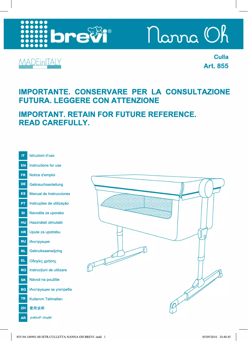 Página 1 del manual Manual de usuario Brevi Nanna Oh