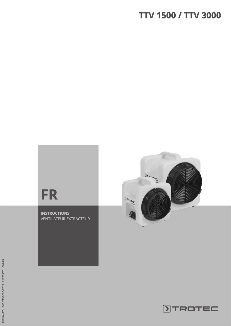 Página nº 1 - Manual de usuario Trotec TTV 3000